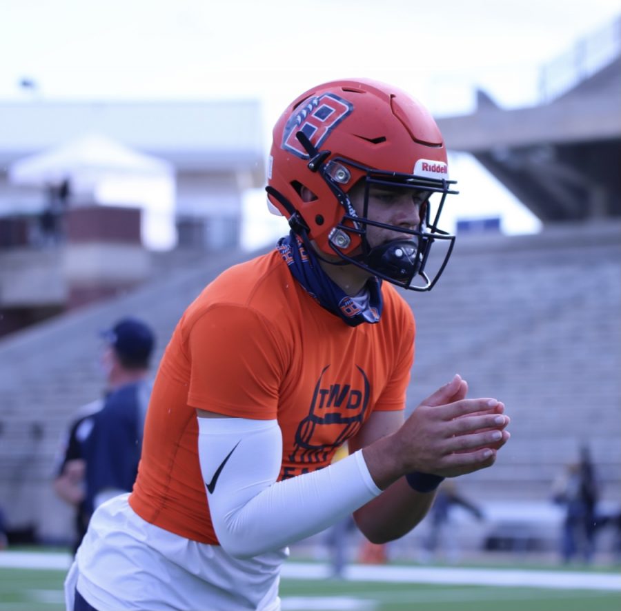 Weigman in the Cy-Ranch pre-game. 