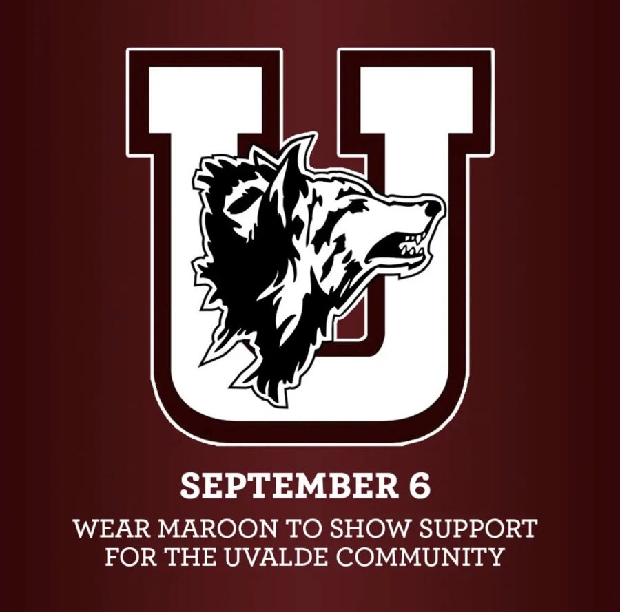 Community+supports+the+Uvalde+tragedy+by+wearing+maroon
